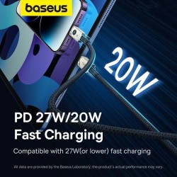 Baseus Cable Lightning to USB-C Unbreakable Series - 20W 1.0 White — Buy in Cyprus with Fast Delivery