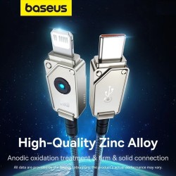 Baseus Cable Lightning to USB-C Unbreakable Series - 20W 1.0 White — Buy in Cyprus with Fast Delivery