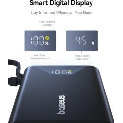 Baseus Powerbank 45W 10000mAh + Display PicoGo Black - 45W 10000mAh + Display — Buy in Cyprus with Fast Delivery