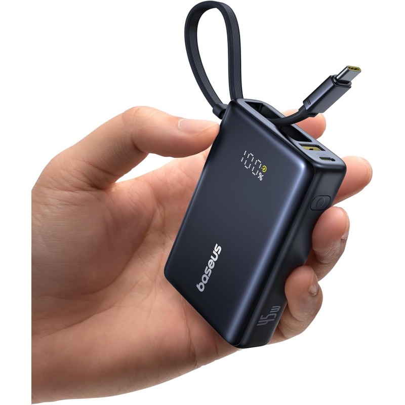 Baseus Powerbank 45W 10000mAh + Display PicoGo Black - 45W 10000mAh + Display — Buy in Cyprus with Fast Delivery