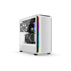 be quiet! Shadow Base 800 DX - Mid Tower - White, Tempered Glass, RGB Front, E-ATX/ATX Support