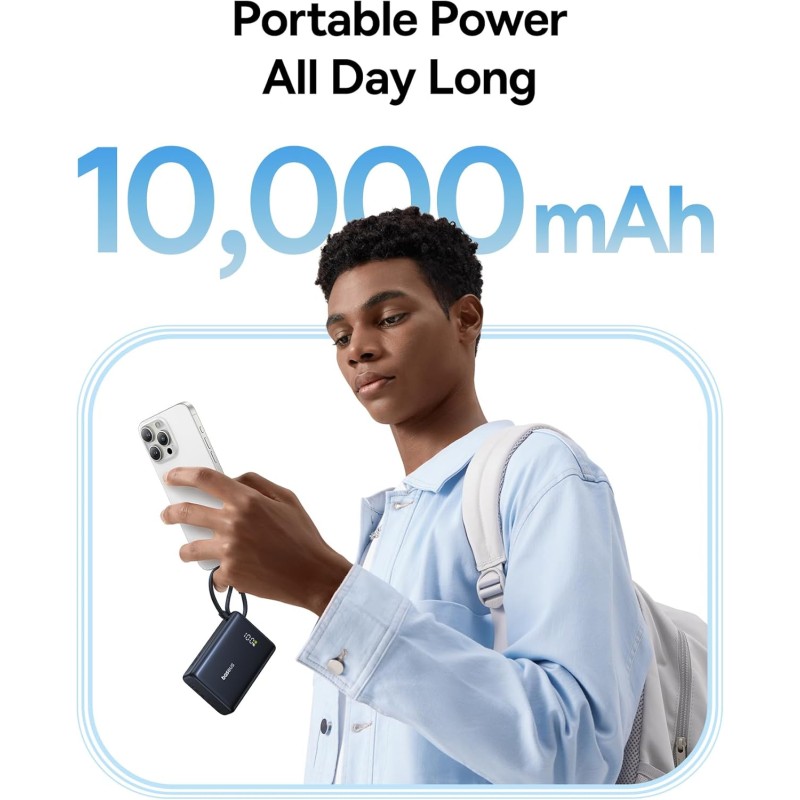 Baseus Powerbank 45W 10000mAh + Display PicoGo Black - 45W 10000mAh + Display — Buy in Cyprus with Fast Delivery