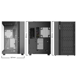 be quiet! Light Base 900 DX - Full-Tower PC Case, Black, 3m ARGB, Panorama Window, E-ATX Support