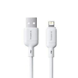 Baseus Cable Lightning to USB-A Silky Series - 2.0m White — Buy in Cyprus with Fast Delivery