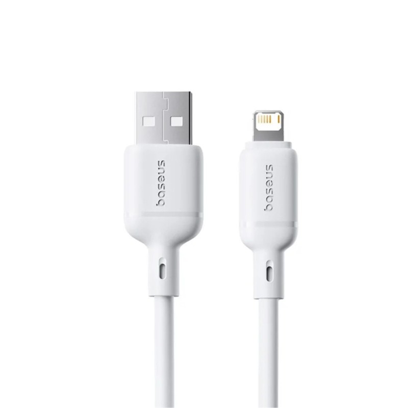 Baseus Cable Lightning to USB-A Silky Series - 2.0m White — Buy in Cyprus with Fast Delivery