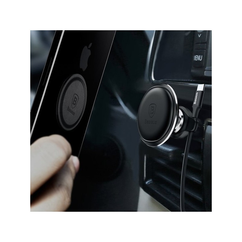 Baseus Car Holder - AirVent Magnetic Black — Buy in Cyprus with Fast Delivery