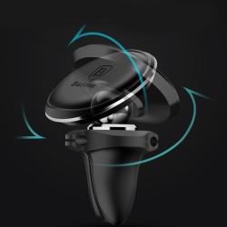 Baseus Car Holder - AirVent Magnetic Black — Buy in Cyprus with Fast Delivery