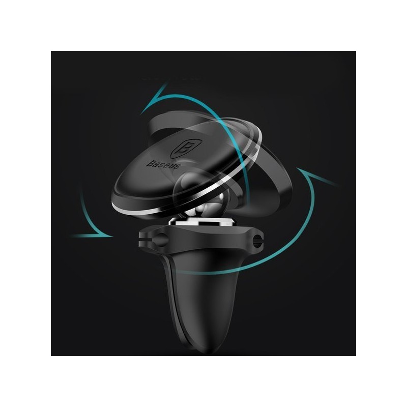 Baseus Car Holder - AirVent Magnetic Black — Buy in Cyprus with Fast Delivery