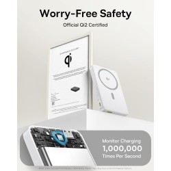 Baseus Powerbank Wireless 22.5W 10000mAh 15W Qi2 Airpow White — Buy in Cyprus with Fast Delivery