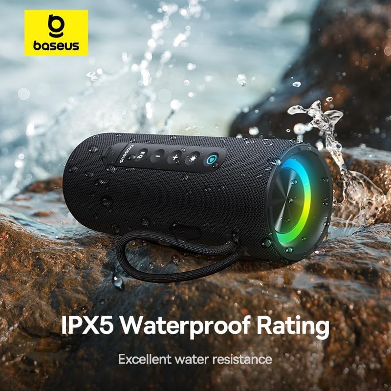 Baseus Speaker Wireless AeQur - VO20 - RGB IPX5 Black — Buy in Cyprus with Fast Delivery