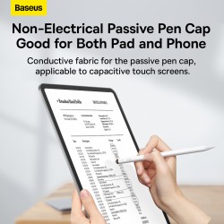 Baseus IT Stylus - Active Passive USB-C with LED Indicators White — Buy in Cyprus with Fast Delivery