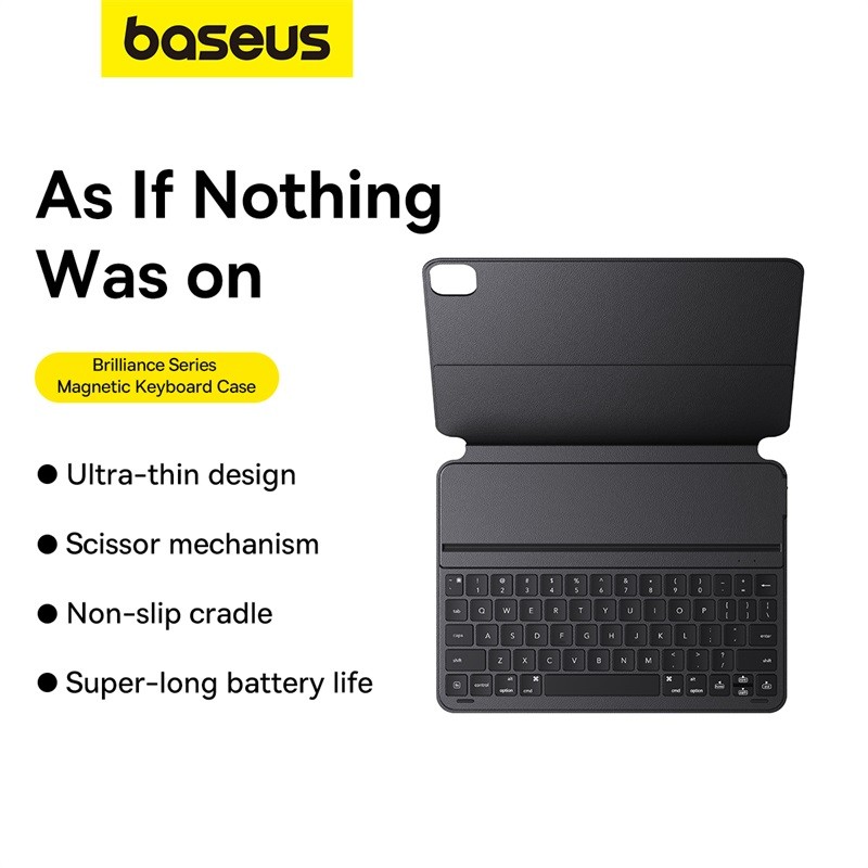 Baseus IT Bluetooth Keyboard with Magnetic Case iPad 12.9'' - Black — Buy in Cyprus with Fast Delivery