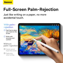 Baseus IT Stylus - Active Passive USB-C with LED Indicators White — Buy in Cyprus with Fast Delivery