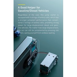Baseus Car Jump Start Booster & Powerbank - V.2 - 12000mAh 1000A — Buy in Cyprus with Fast Delivery
