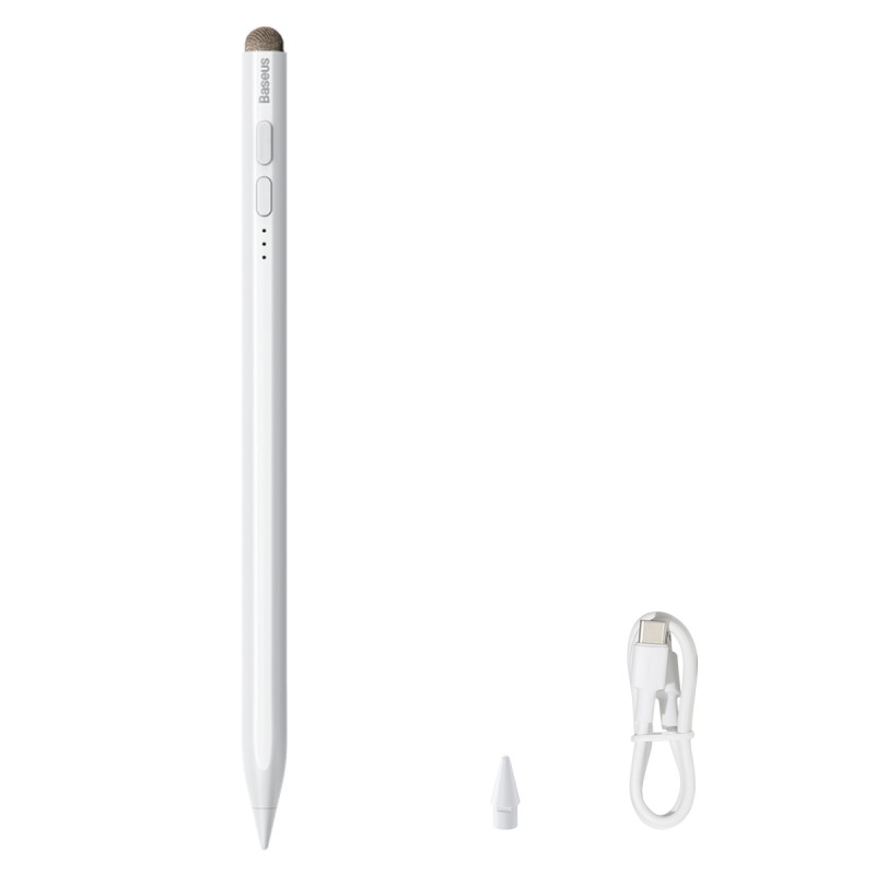Baseus IT Stylus - Active Passive USB-C with LED Indicators White — Buy in Cyprus with Fast Delivery