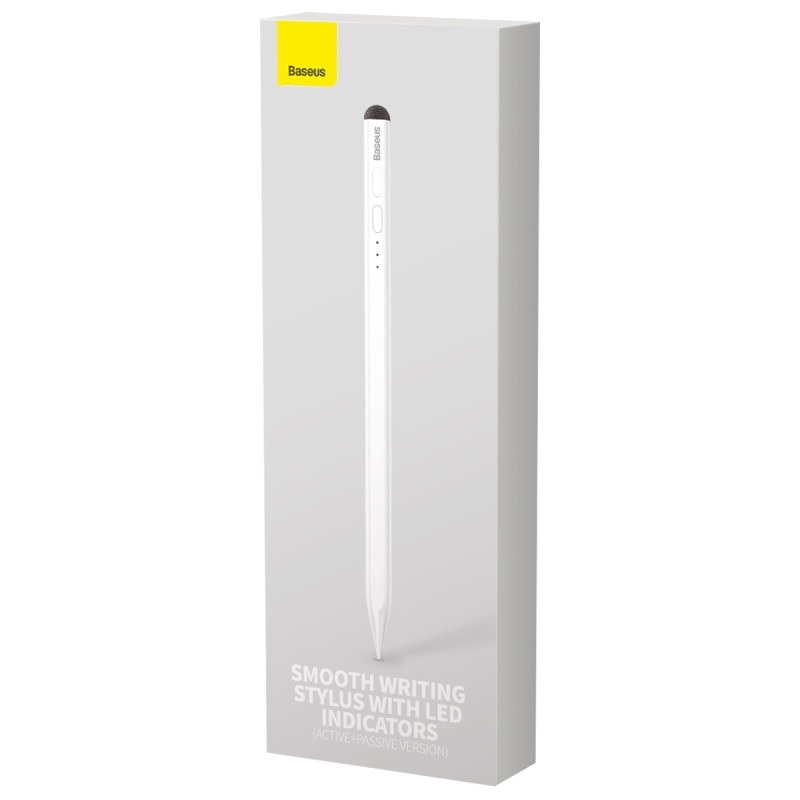 Baseus IT Stylus - Active Passive USB-C with LED Indicators White — Buy in Cyprus with Fast Delivery