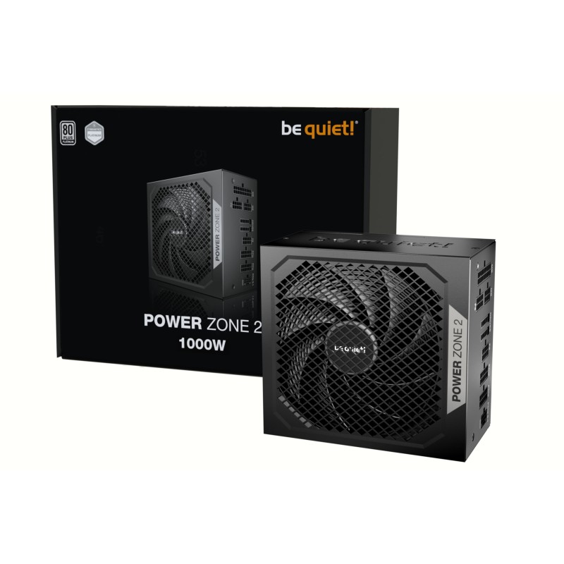 Be Quiet Power Zone 2 1000W - BP008EU - 80 PLUS Platinum, Fully-Modular ATX 3.1, 140mm Fan, Black
