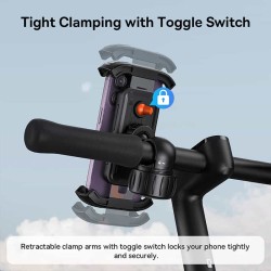 Baseus VA Motorcycle Bicycle Scooter Phone Holder - QUICKGO — Buy in Cyprus with Fast Delivery