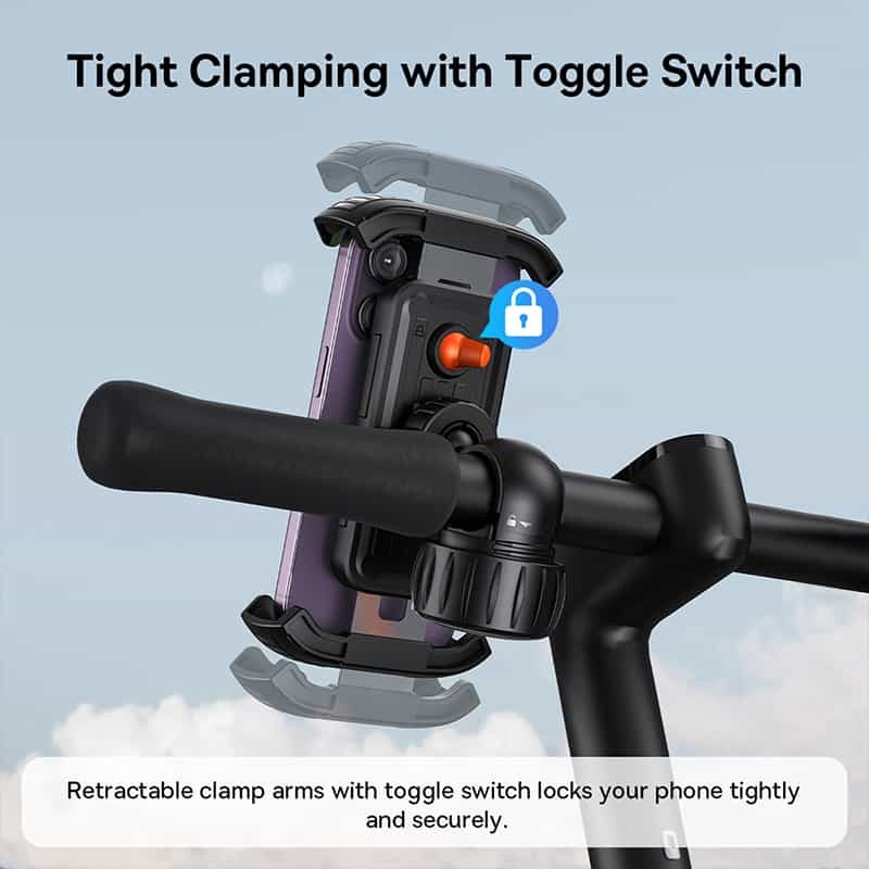 Baseus VA Motorcycle Bicycle Scooter Phone Holder - QUICKGO — Buy in Cyprus with Fast Delivery