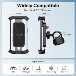 Baseus VA Motorcycle Bicycle Scooter Phone Holder - QUICKGO — Buy in Cyprus with Fast Delivery
