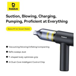 Baseus VA Vacuum Cleaner Car - 5000pa Black — Buy in Cyprus with Fast Delivery