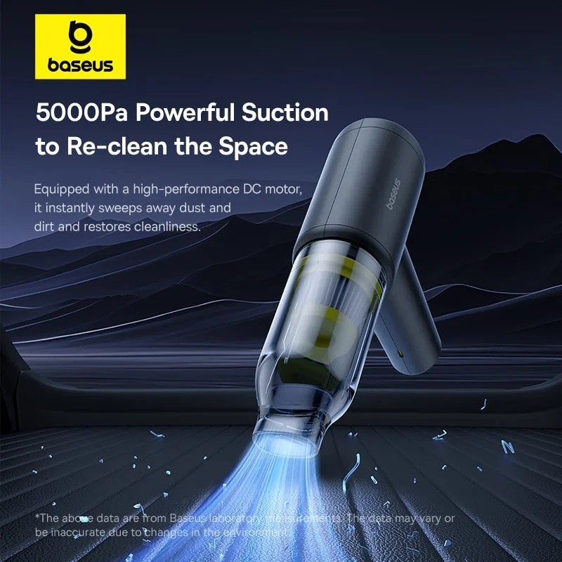 Baseus VA Vacuum Cleaner Car - 5000pa Black — Buy in Cyprus with Fast Delivery