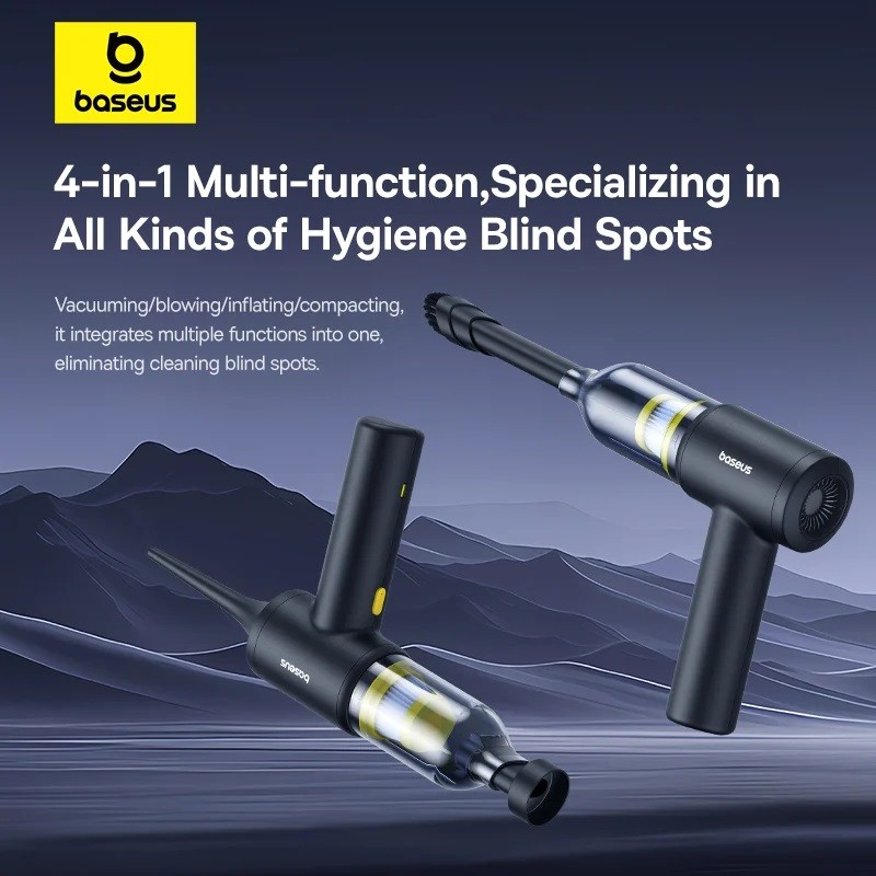 Baseus VA Vacuum Cleaner Car - 5000pa Black — Buy in Cyprus with Fast Delivery