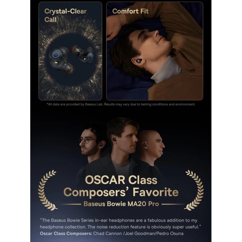 Baseus Headphones In Ear Beans TWS - MA20 Pro - Black — Buy in Cyprus with Fast Delivery