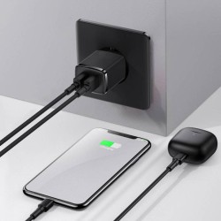 Baseus Charger Wall - 10.5W, 2xUSB-A, EU, Black — Buy in Cyprus with Fast Delivery
