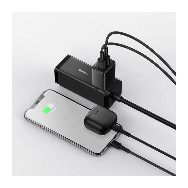 Baseus Charger Wall - 10.5W, 2xUSB-A, EU, Black — Buy in Cyprus with Fast Delivery