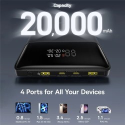 Baseus Powerbank 100W 20000mAh Display - BLADE H1 Lite - Black — Buy in Cyprus with Fast Delivery