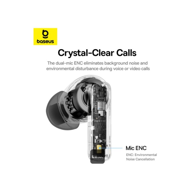 Baseus Headphones In Ear TWS Bowie Black - E20 - Baseus Headphones In Ear TWS Bowie Black — Buy in Cyprus with Fast Delivery