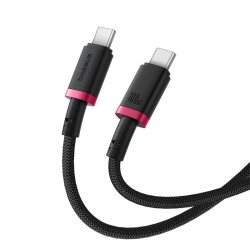 Baseus Cable USB-C to USB-C Dura Braided - 1.0m 100W Black+Red — Buy in Cyprus with Fast Delivery
