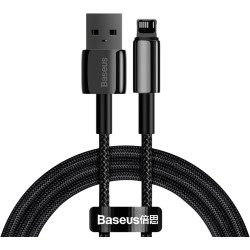 Baseus Cable - Lightning to USB-A - Tungsten Gold - 1.0m - Black — Buy in Cyprus with Fast Delivery
