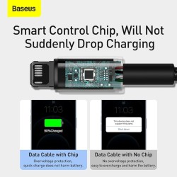 Baseus Cable - Lightning to USB-A - Tungsten Gold - 1.0m - Black — Buy in Cyprus with Fast Delivery