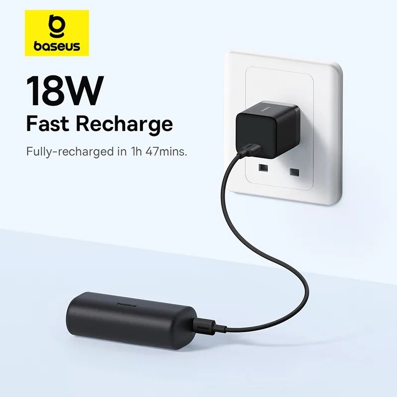 Baseus Powerbank - 20W 5000mAh Plug-In Lightning 20W Black — Buy in Cyprus with Fast Delivery