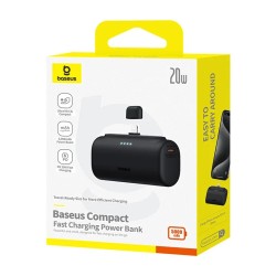 Baseus Powerbank - 20W 5000mAh Plug-In Lightning 20W Black — Buy in Cyprus with Fast Delivery