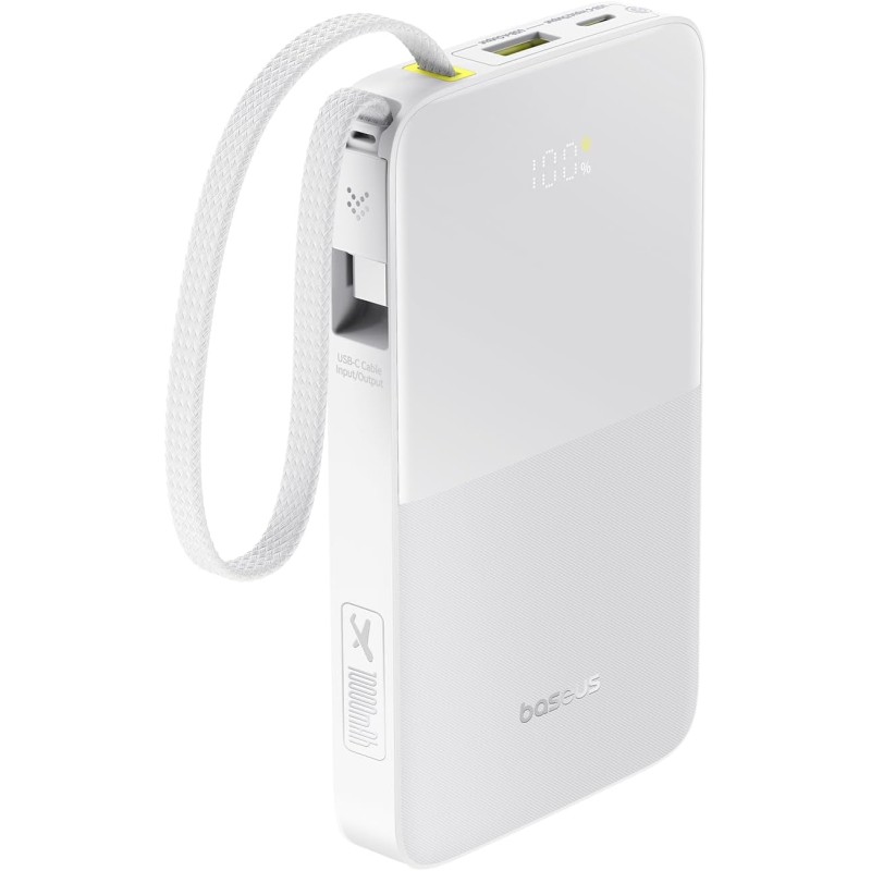 Baseus Powerbank - FC51 - 22.5W 10000mAh + Display EnerFill Bipow2 Pro White — Buy in Cyprus with Fast Delivery