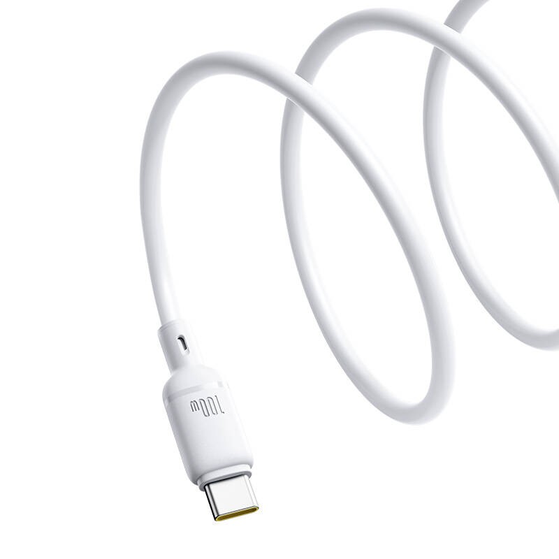 Baseus Cable USB-C to USB-A Silky Series - 1.0m 100W White — Buy in Cyprus with Fast Delivery