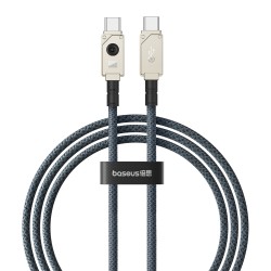 Baseus Cable USB-C to USB-C Unbreakable Braided - 100W - 1.0m - White — Buy in Cyprus with Fast Delivery