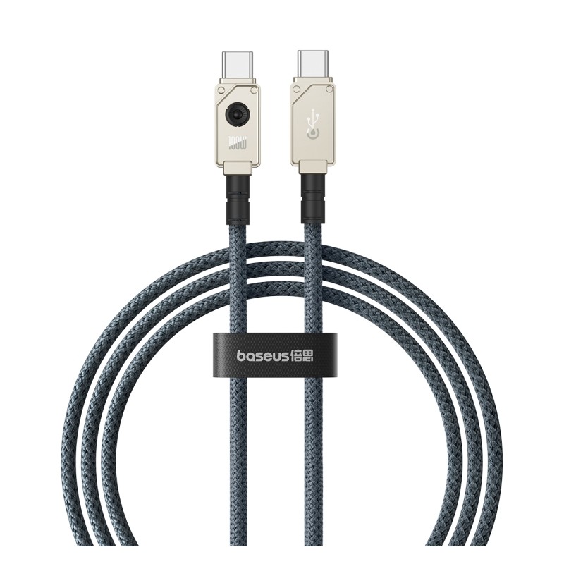 Baseus Cable USB-C to USB-C Unbreakable Braided - 100W - 1.0m - White — Buy in Cyprus with Fast Delivery