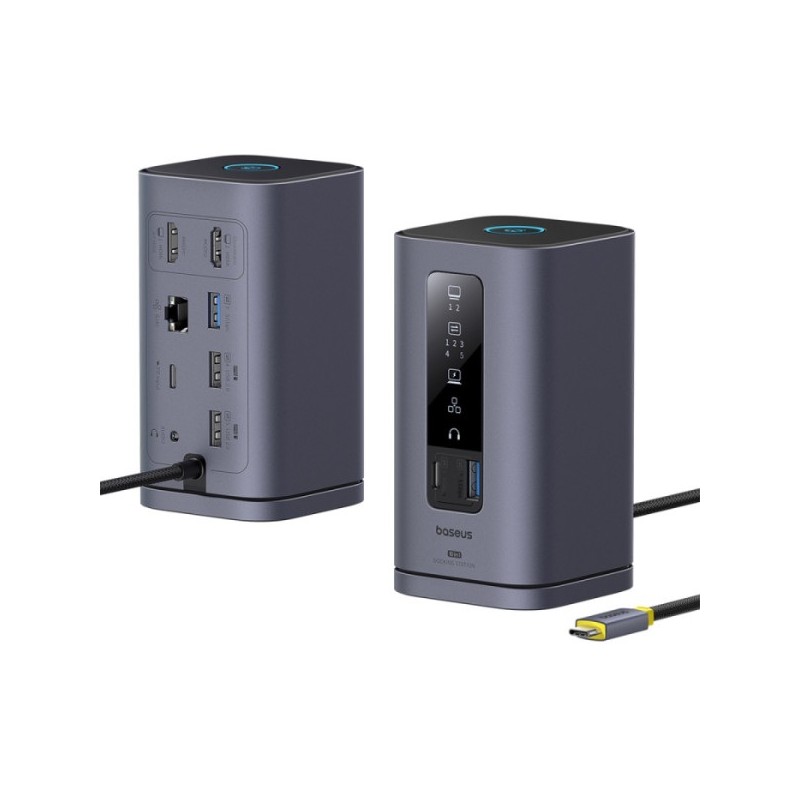 Baseus Spacemate Series 10-in-1 Docking Station Dual Display for MAC - 10-in-1, Dual Display, MAC