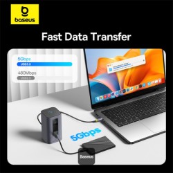 Baseus Spacemate Series 10-in-1 Docking Station Dual Display for MAC - 10-in-1, Dual Display, MAC