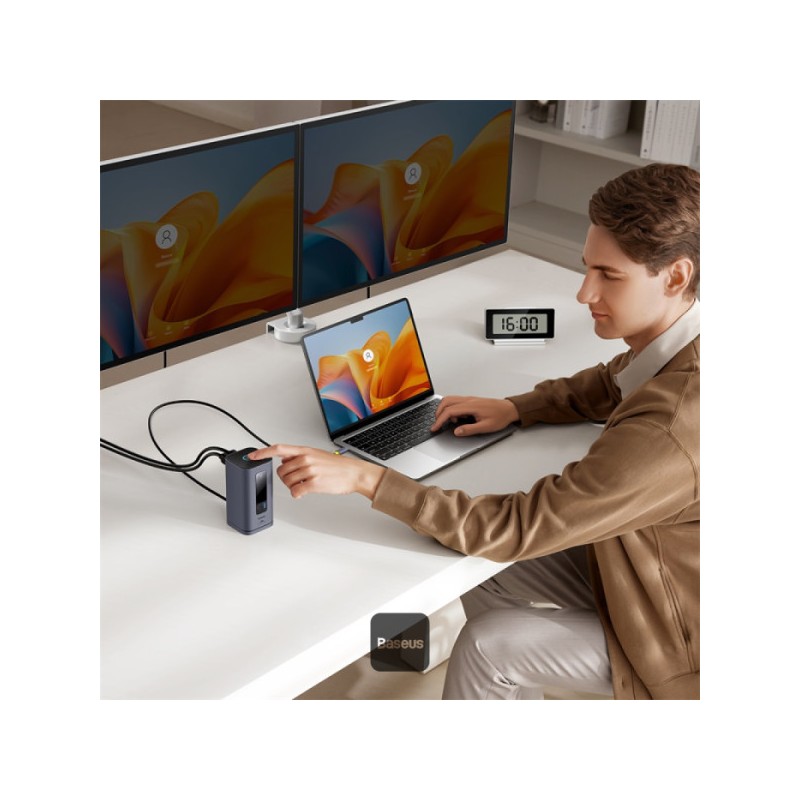 Baseus Spacemate Series 10-in-1 Docking Station Dual Display for MAC - 10-in-1, Dual Display, MAC