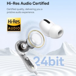 Baseus Headphones In Ear Wired Type C HiRes - CZ20 - White — Buy in Cyprus with Fast Delivery
