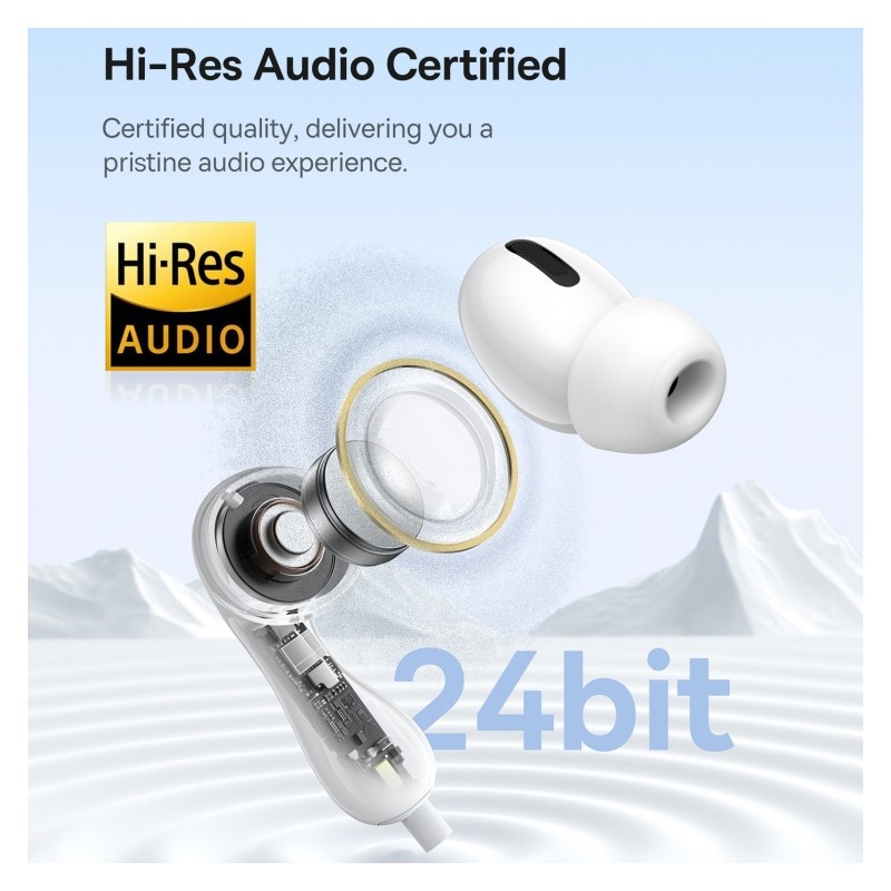 Baseus Headphones In Ear Wired Type C HiRes - CZ20 - White — Buy in Cyprus with Fast Delivery