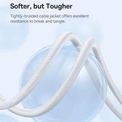 Baseus Headphones In Ear Wired Type C HiRes - CZ20 - White — Buy in Cyprus with Fast Delivery