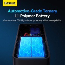 Baseus Car Jump Start Booster & Powerbank - ALPHA Black - 6000mAh - 600A — Buy in Cyprus with Fast Delivery