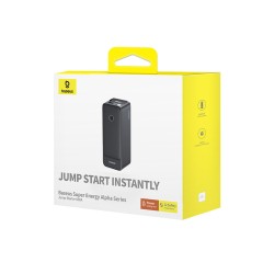 Baseus Car Jump Start Booster & Powerbank - ALPHA Black - 6000mAh - 600A — Buy in Cyprus with Fast Delivery