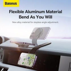 Baseus Wireless Dashboard Magnetic Car Charger - C02 Pro - Black — Buy in Cyprus with Fast Delivery
